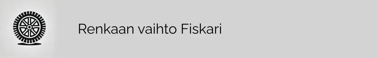 Renkaan vaihto Fiskari